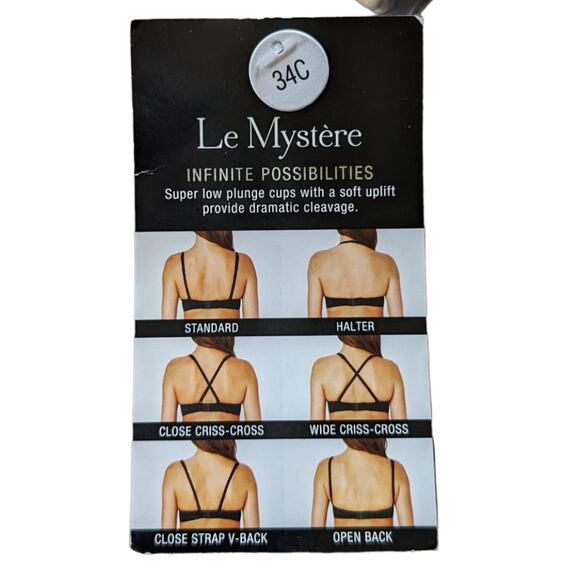 Le Mystere Infinite Possibilities Plunge Bra almond size 34C NWT - Picture 5 of 6